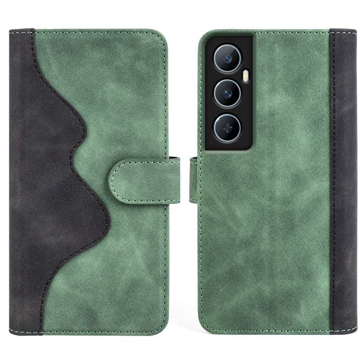 For Realme C65 4G Stitching Horizontal Flip Leather Phone Case