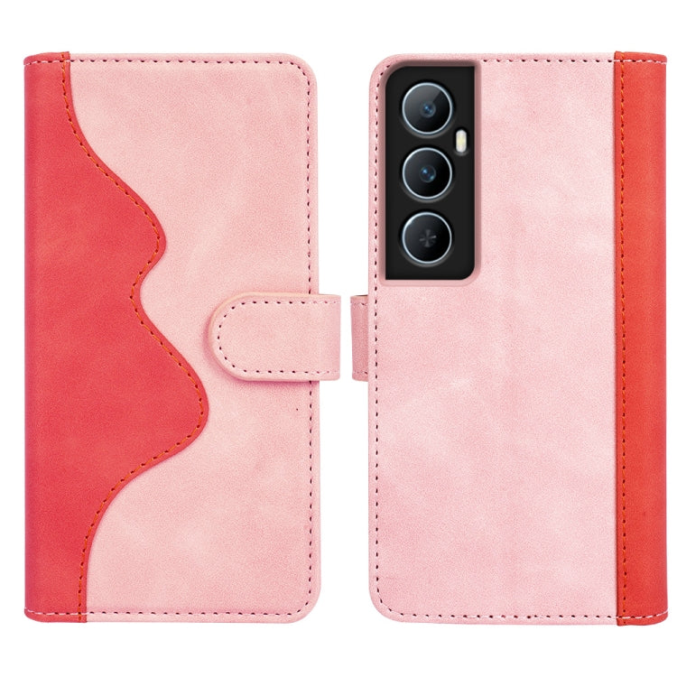For Realme C65 4G Stitching Horizontal Flip Leather Phone Case