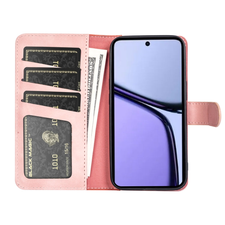 For Realme C65 4G Stitching Horizontal Flip Leather Phone Case