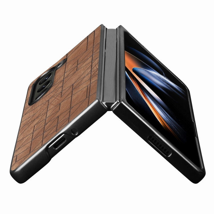 For Samsung Galaxy Z Fold6 Geometric Leather Back Cover Phone Case