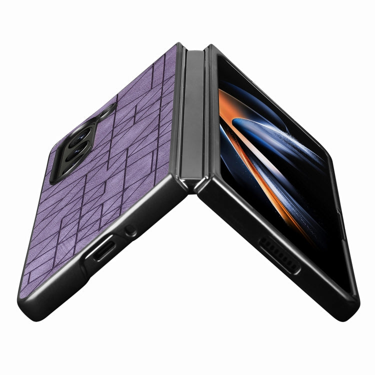 For Samsung Galaxy Z Fold6 Geometric Leather Back Cover Phone Case