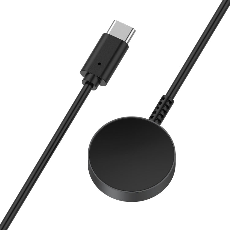 For Samsung Galaxy Watch Ultra 47mm Type-C Port Magnetic Metal Watch Charger - Black