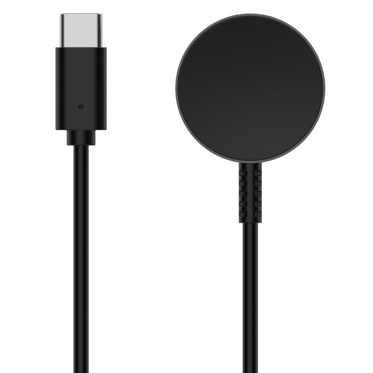 For Samsung Galaxy Watch Ultra 47mm Type-C Port Magnetic Metal Watch Charger - Black