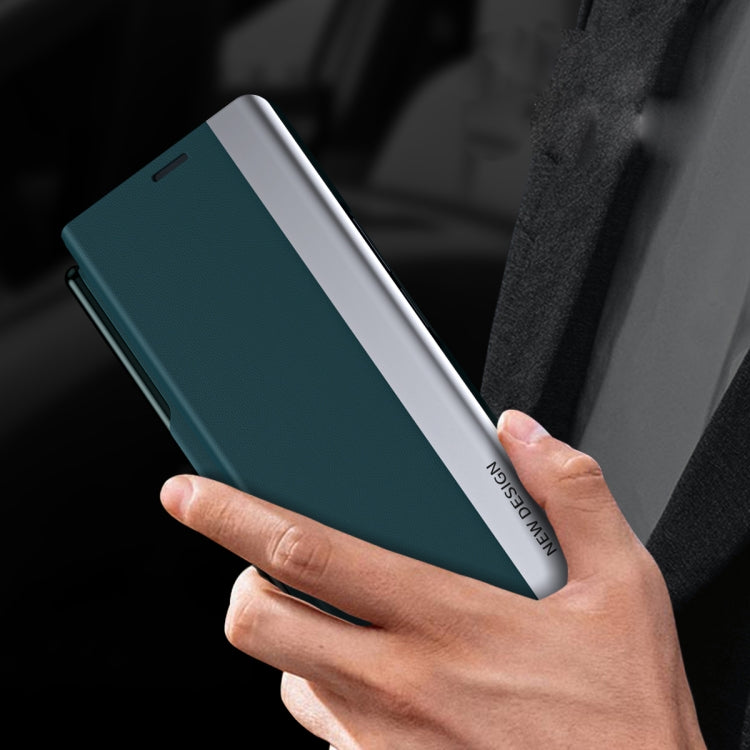 For  Samsung Galaxy Z Fold 5   5G Side Electroplating Adsorption Ultra-thin Leather Phone Case with Pen