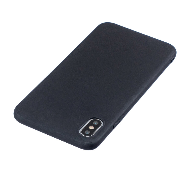 For iPhone XS Max Frosted Solid Color TPU Protective Case