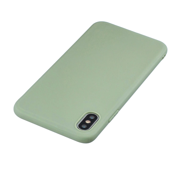 For iPhone XS Max Frosted Solid Color TPU Protective Case