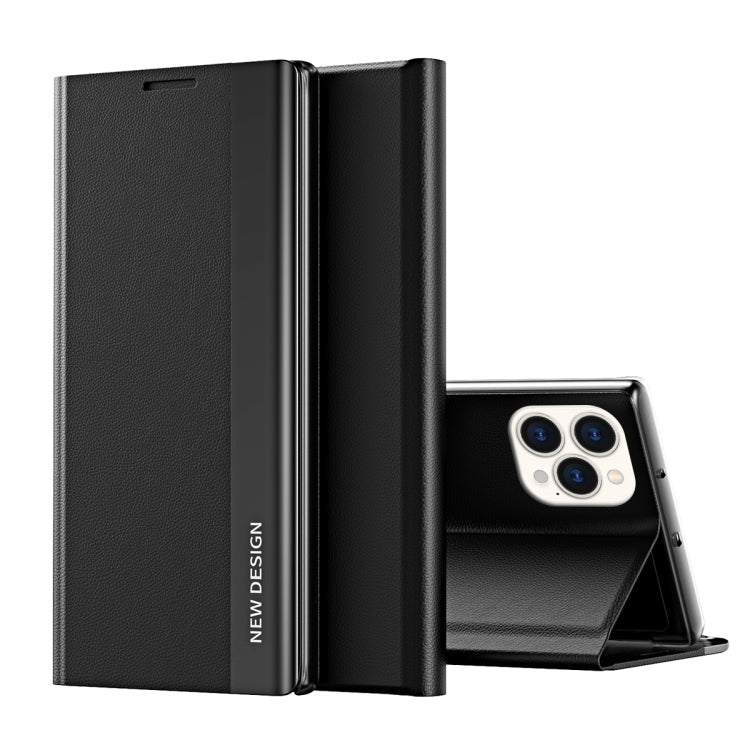 For iPhone 16 Pro Max Side Electroplated Adsorption Leather Phone Case