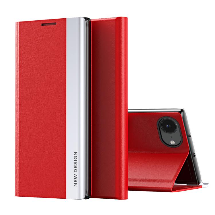 For iPhone 17e / 16e Side Electroplated Adsorption Leather Phone Case