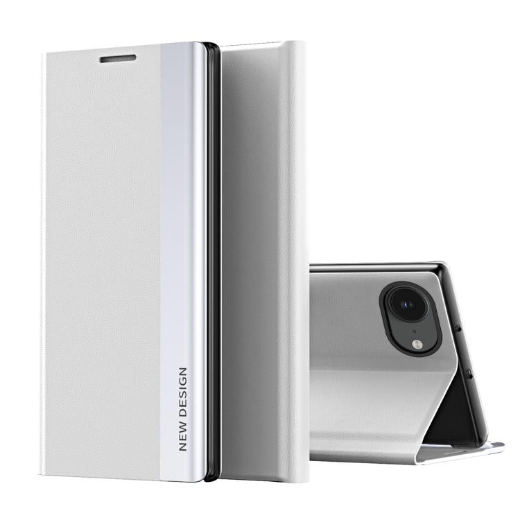For iPhone 17e / 16e Side Electroplated Adsorption Leather Phone Case