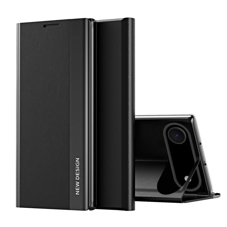 For iPhone Air Side Electroplated Adsorption Leather Phone Case