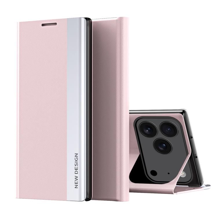 For iPhone 17 Pro Max Side Electroplated Adsorption Leather Phone Case