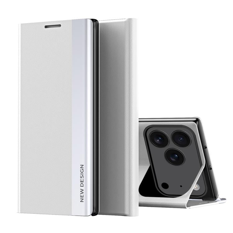 For iPhone 17 Pro Max Side Electroplated Adsorption Leather Phone Case