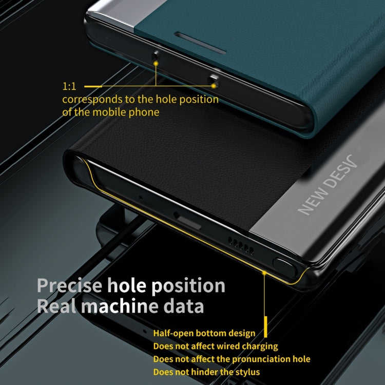 For iPhone 16 Pro Max Side Electroplated Adsorption Leather Phone Case