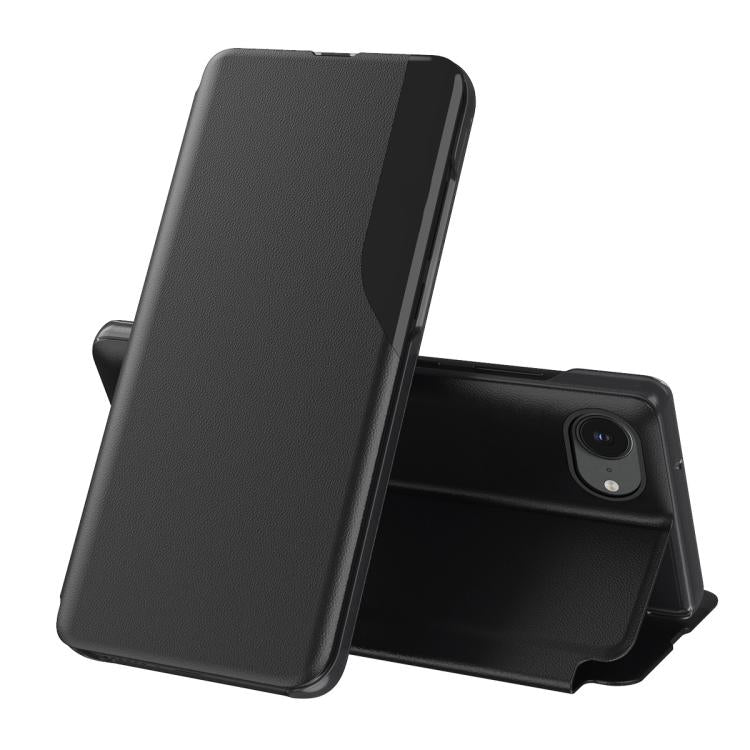 For iPhone 17e / 16e Side Display Flip Leather Phone Case