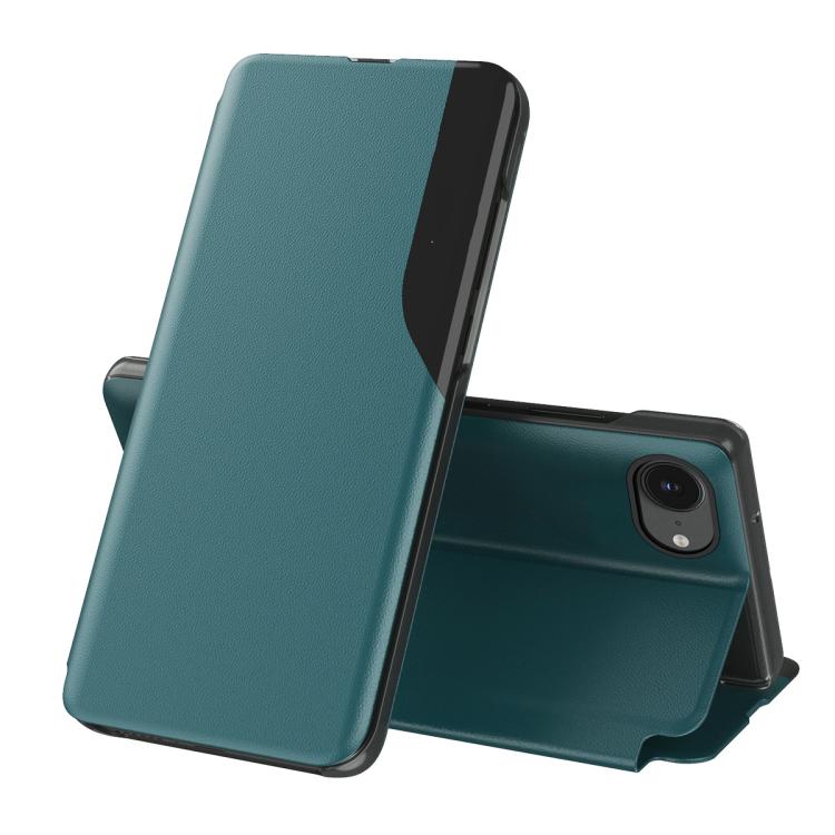 For iPhone 17e / 16e Side Display Flip Leather Phone Case