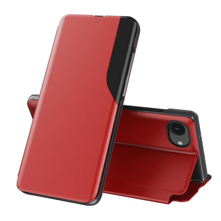For iPhone 17e / 16e Side Display Flip Leather Phone Case