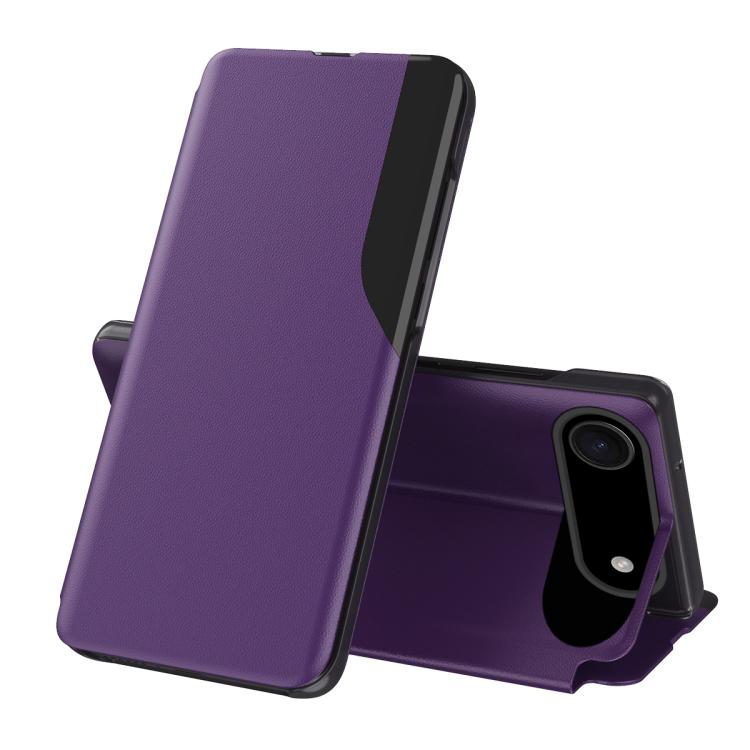For iPhone Air Side Display Flip Leather Phone Case