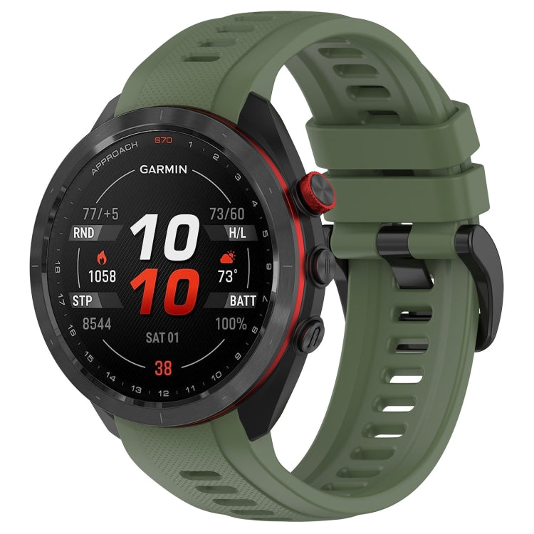 For Garmin Approach S70 42mm 20mm Sports Silicone Watch Band