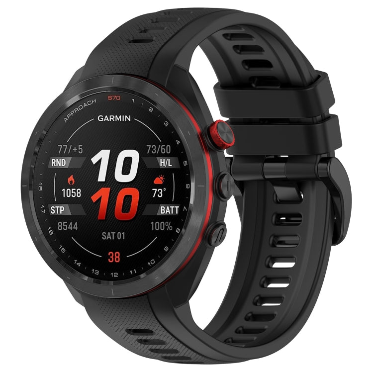 For Garmin Approach S70 42mm 20mm Sports Silicone Watch Band