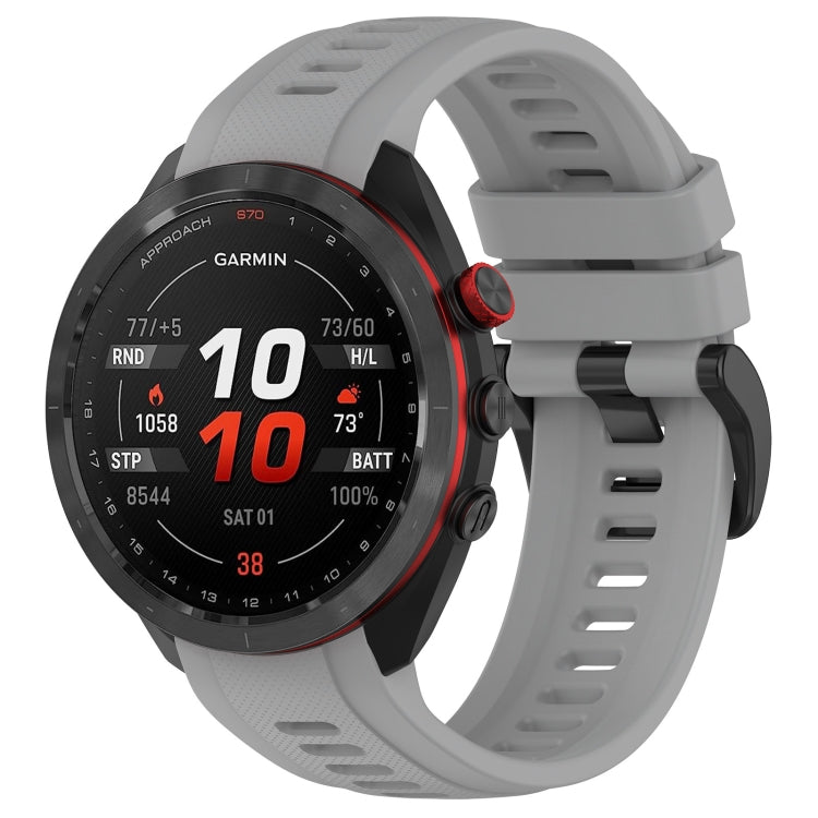 For Garmin Approach S70 42mm 20mm Sports Silicone Watch Band