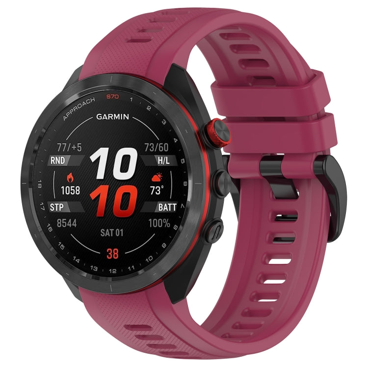For Garmin Approach S70 42mm 20mm Sports Silicone Watch Band