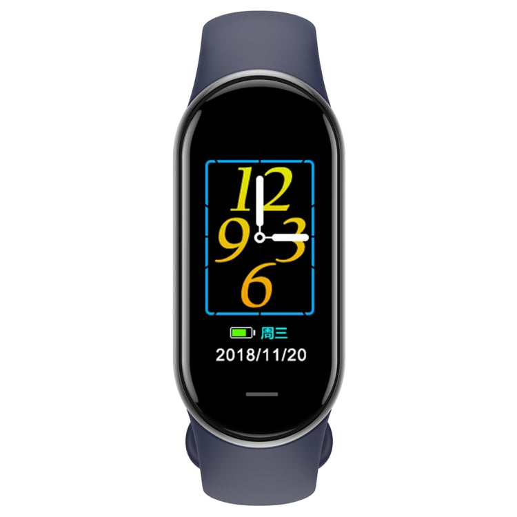 M8 1.14 inch IP68 Waterproof Color Screen Smart Watch,Support  Heart Rate / Blood Pressure / Blood Oxygen / Blood Sugar Monitoring