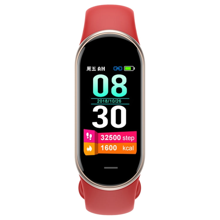 M8 1.14 inch IP68 Waterproof Color Screen Smart Watch,Support  Heart Rate / Blood Pressure / Blood Oxygen / Blood Sugar Monitoring