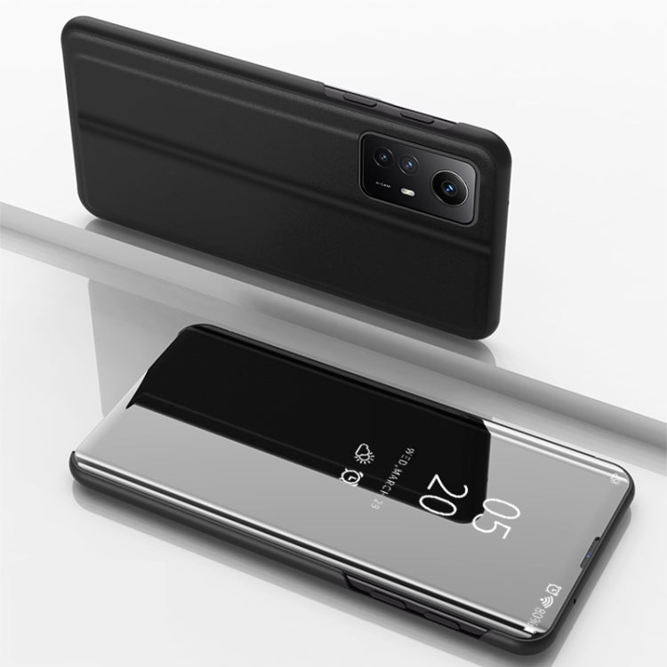For Xiaomi  Redmi Note 12S Plated Mirror Horizontal Flip Leather Phone Case with Holder