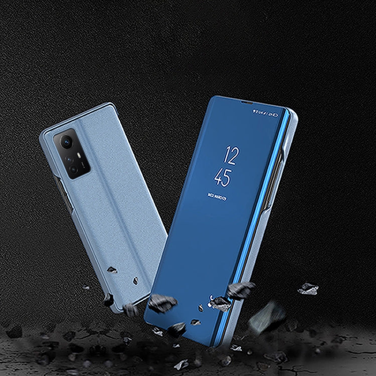 For Xiaomi  Redmi Note 12S Plated Mirror Horizontal Flip Leather Phone Case with Holder