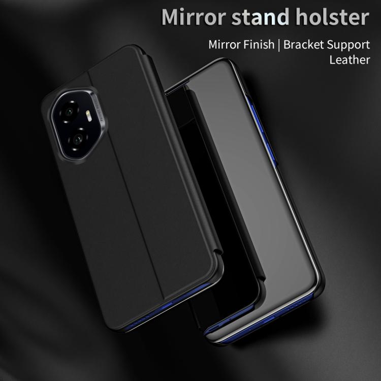 For Honor  300 Plated Mirror Horizontal Flip Leather Phone Case with Holder