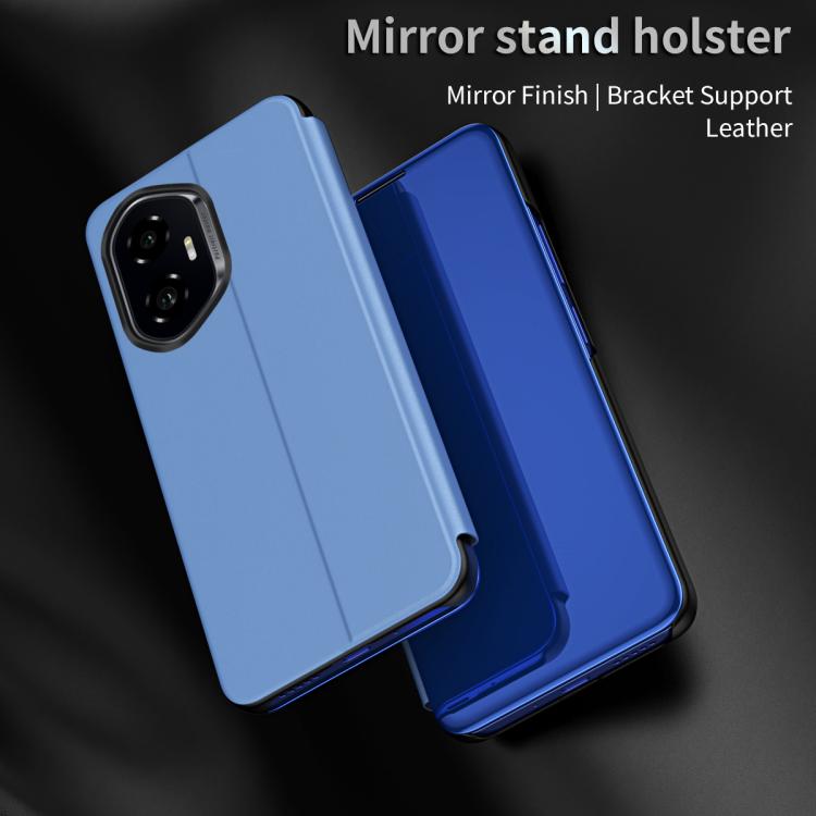 For Honor  300 Plated Mirror Horizontal Flip Leather Phone Case with Holder