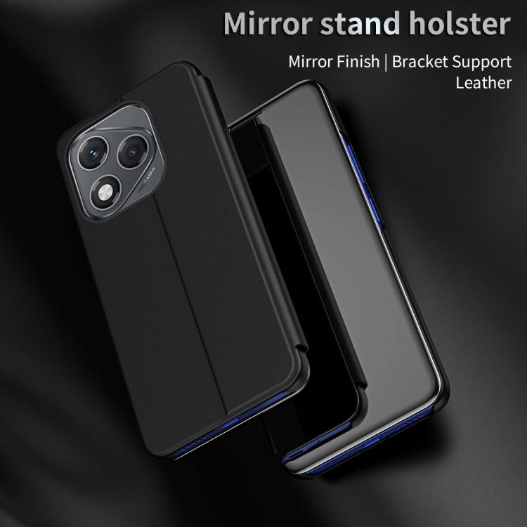 For Honor 400 Lite Global Plated Mirror Horizontal Flip Leather Phone Case with Holder