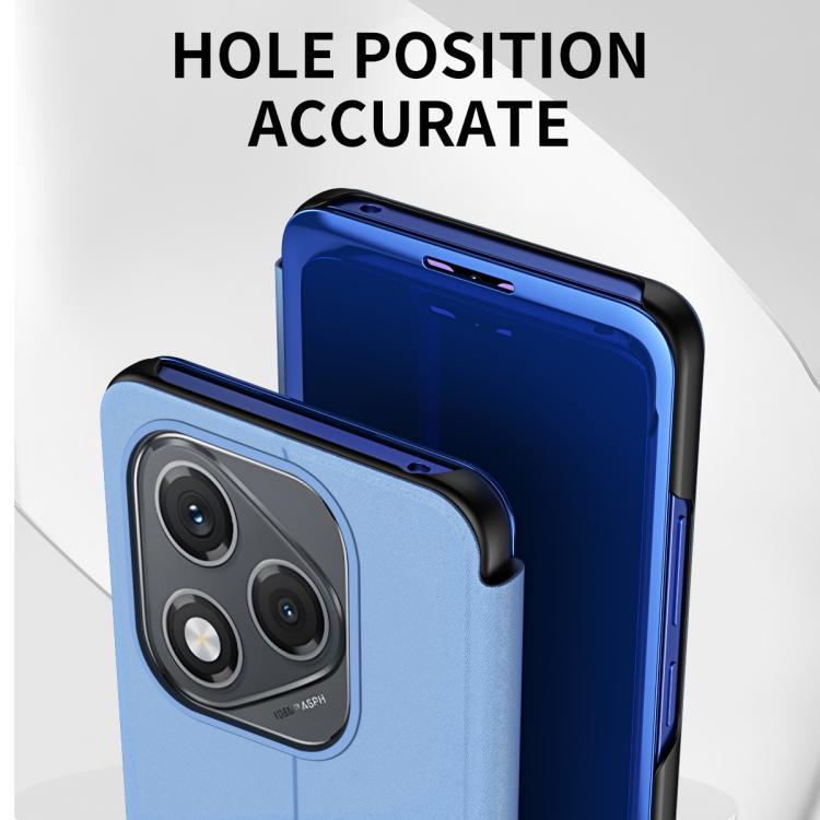 For Honor 400 Lite Global Plated Mirror Horizontal Flip Leather Phone Case with Holder