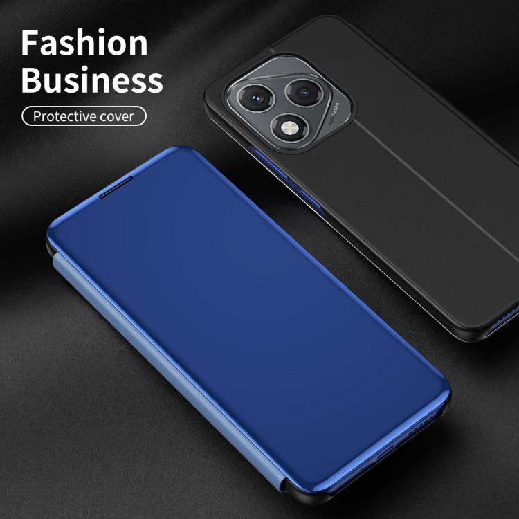 For Honor 400 Lite Global Plated Mirror Horizontal Flip Leather Phone Case with Holder