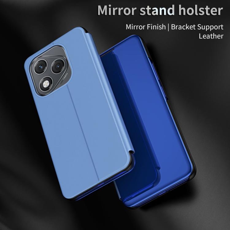 For Honor 400 Lite Global Plated Mirror Horizontal Flip Leather Phone Case with Holder