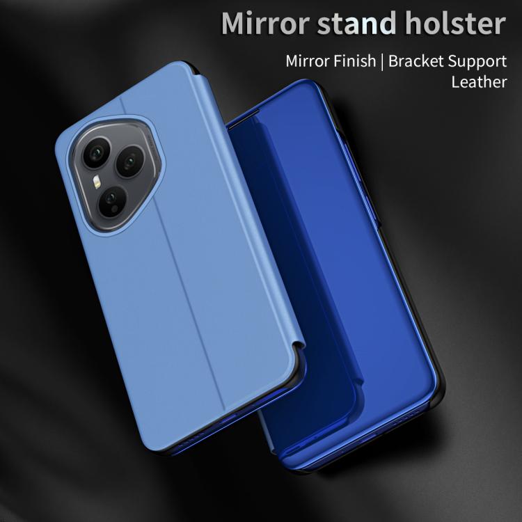For Honor 400 Pro Global 160.8mm Plated Mirror Horizontal Flip Leather Phone Case with Holder