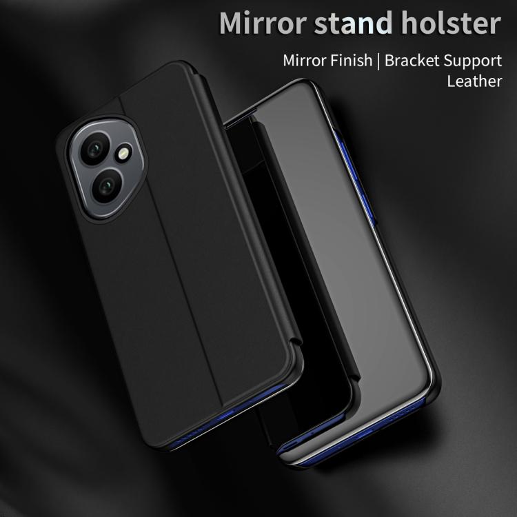 For Honor 400 Global 156.5mm Plated Mirror Horizontal Flip Leather Phone Case with Holder