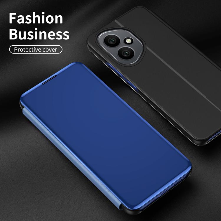 For Honor 400 Global 156.5mm Plated Mirror Horizontal Flip Leather Phone Case with Holder