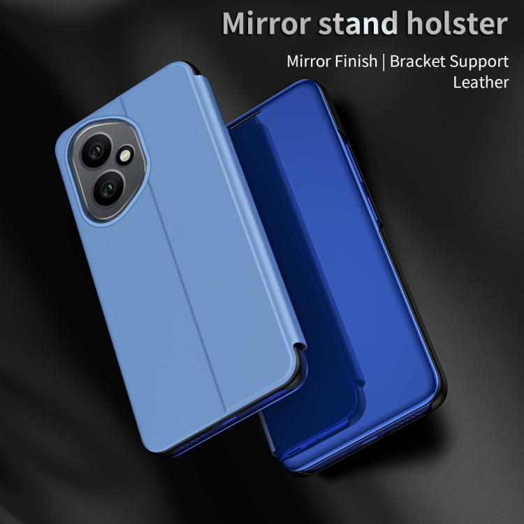 For Honor 400 Global 156.5mm Plated Mirror Horizontal Flip Leather Phone Case with Holder