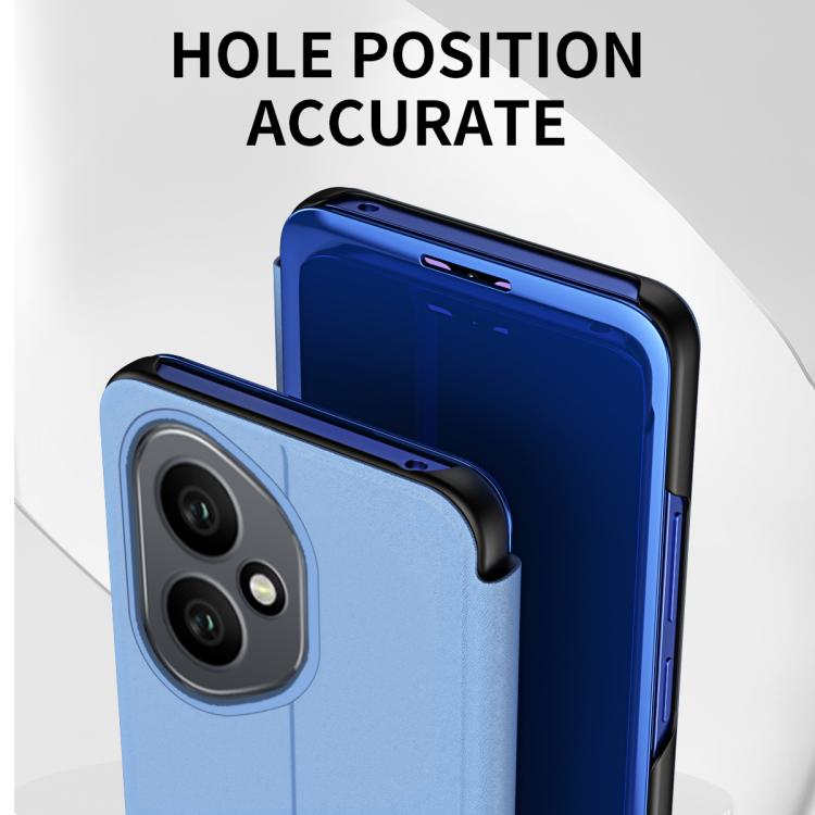 For Honor 400 Global 156.5mm Plated Mirror Horizontal Flip Leather Phone Case with Holder