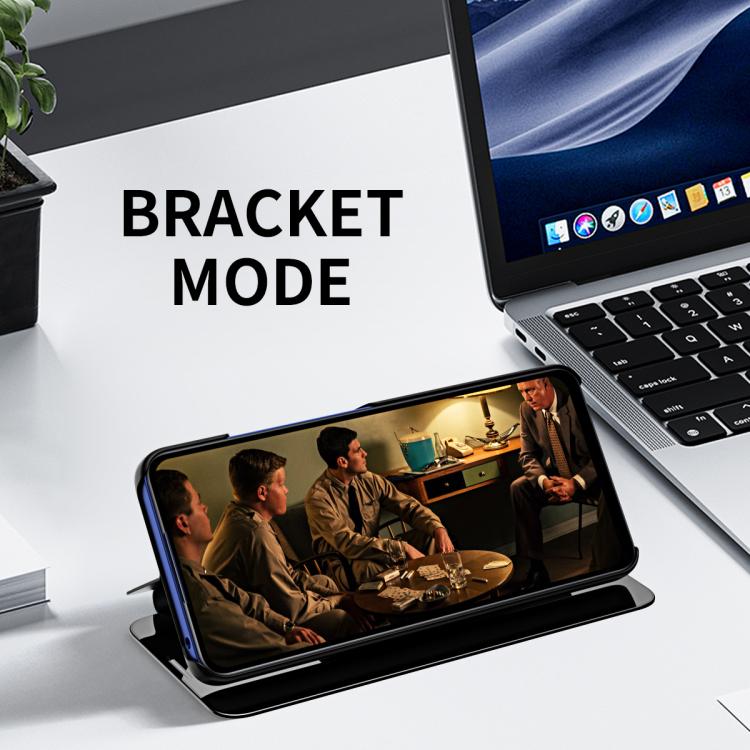 For Honor X9d Plated Mirror Horizontal Flip Leather Phone Case with Holder