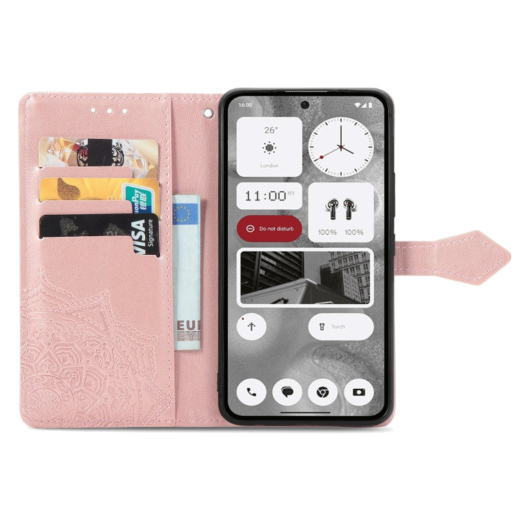 For Nothing Phone 2 Mandala Flower Embossed Leather Phone Case