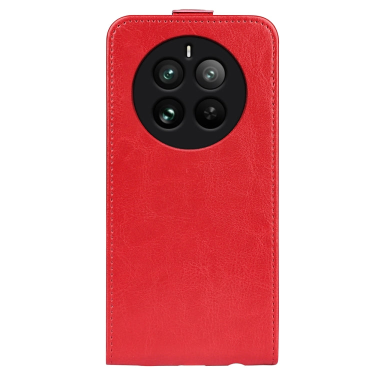 For Realme 12 Pro+ R64 Texture Single Vertical Flip Leather Phone Case