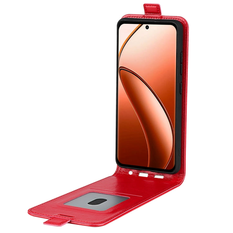 For Realme 12 Pro+ R64 Texture Single Vertical Flip Leather Phone Case