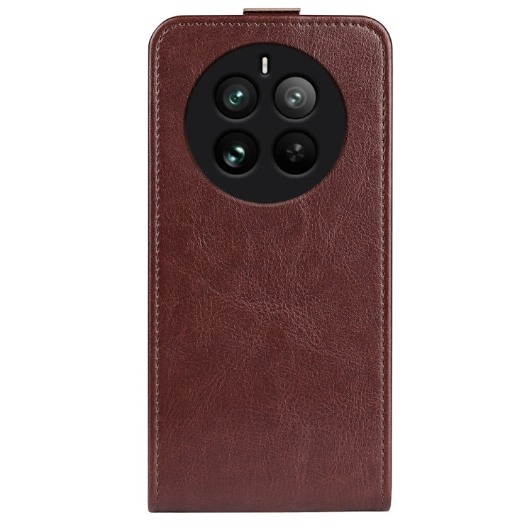 For Realme 12 Pro+ R64 Texture Single Vertical Flip Leather Phone Case