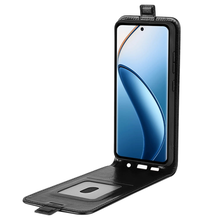 For Realme 12+ 5G R64 Texture Single Vertical Flip Leather Phone Case