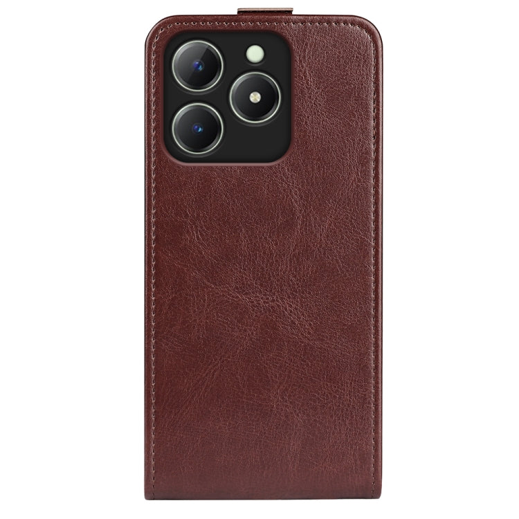 For Realme C63 R64 Texture Single Vertical Flip Leather Phone Case