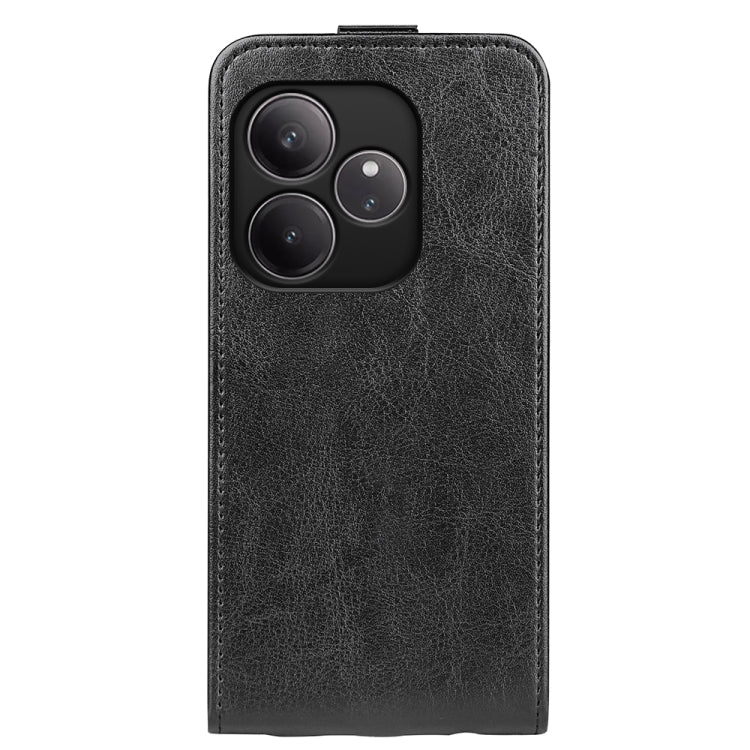 For Realme GT 6 5G R64 Texture Single Vertical Flip Leather Phone Case