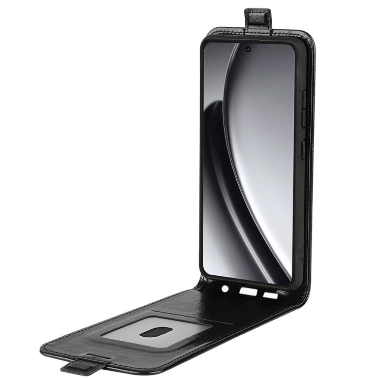 For Realme GT 6 5G R64 Texture Single Vertical Flip Leather Phone Case