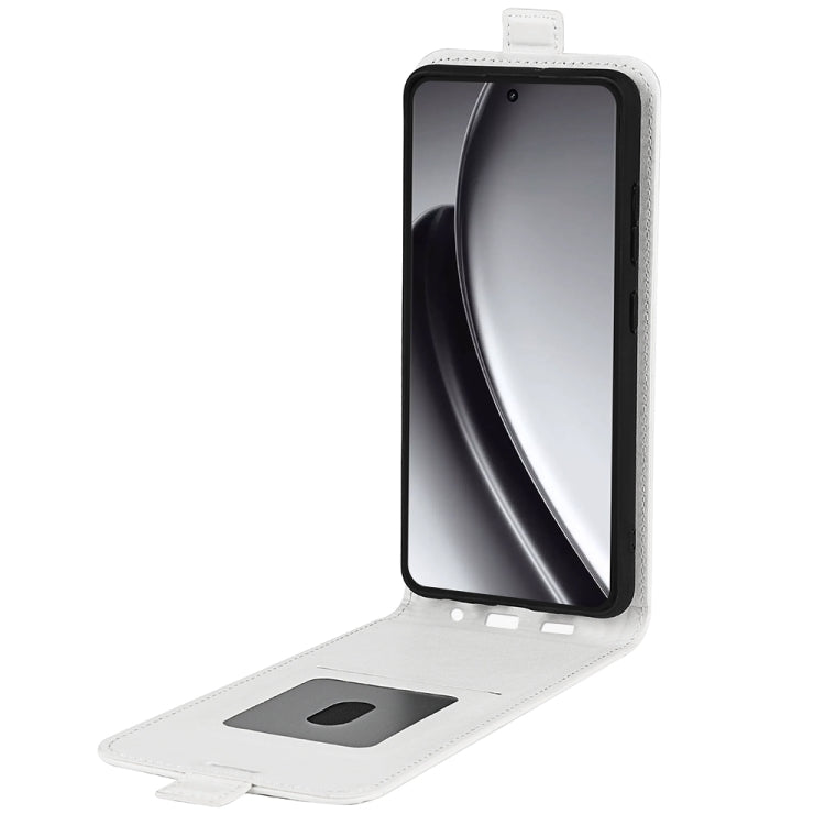 For Realme GT 6 5G R64 Texture Single Vertical Flip Leather Phone Case
